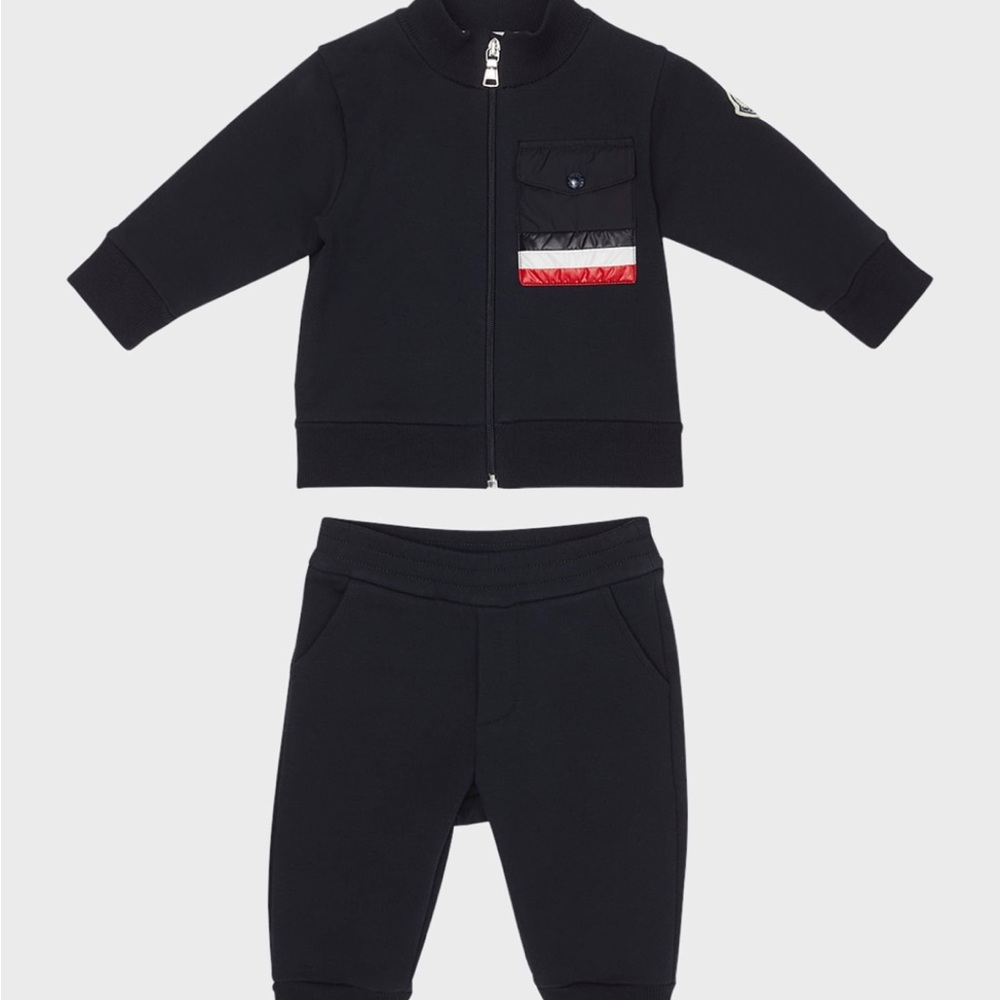 Moncler Kids' Tracksuit with Pocket Detail - Two-Piece 18-24